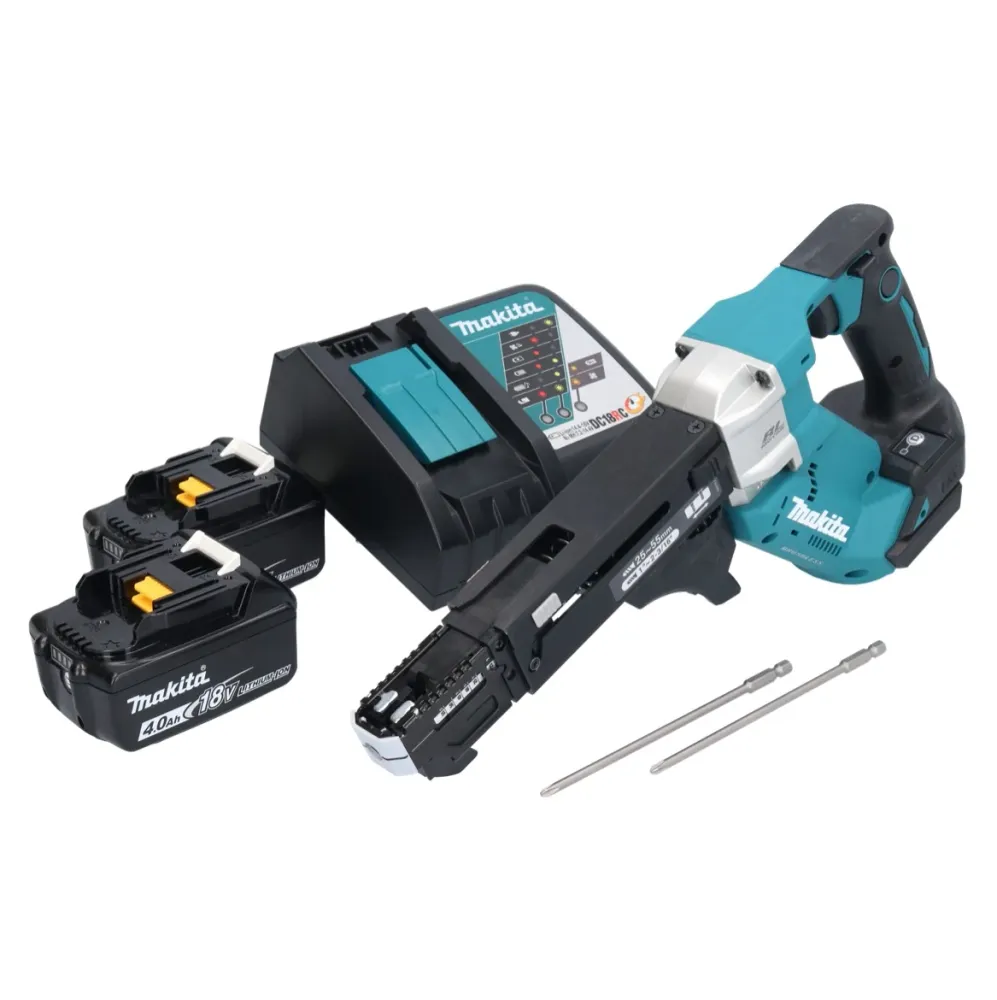 Makita DFR 551 RM wkrętarka akumulatorowa 18 V 25 - 55 mm bezszczotkowa + 2x akumulator 4,0 Ah + ładowarka