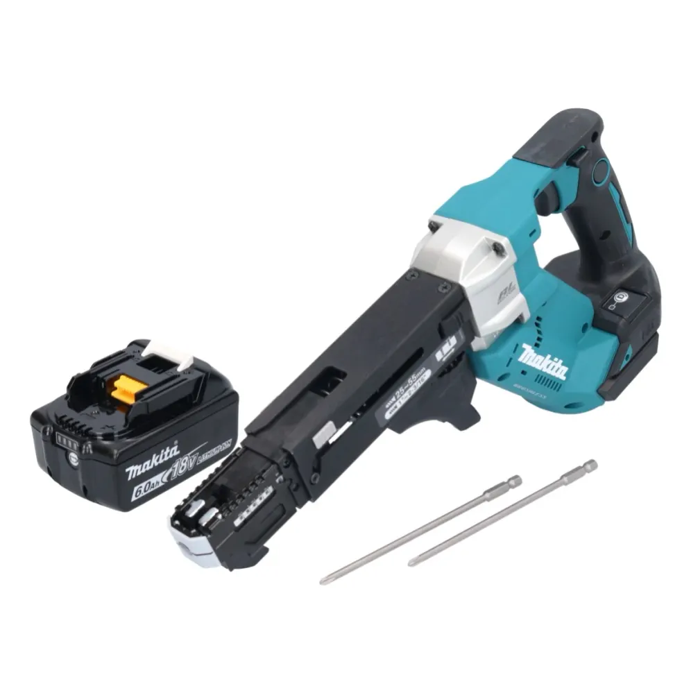 Makita DFR 551 G1 wkrętarka akumulatorowa 18 V 25 - 55 mm bezszczotkowa + 1x akumulator 6,0 Ah - bez ładowarki