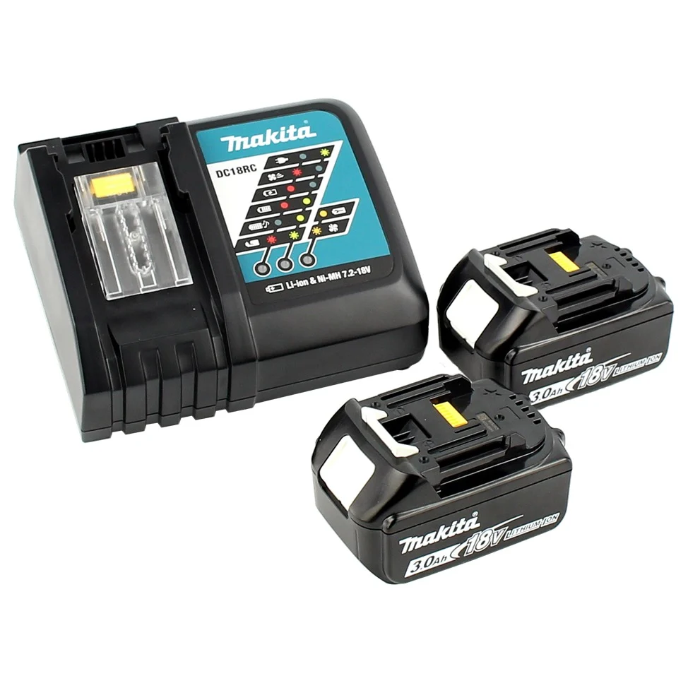 Makita DFS 250 RFJ akumulatorowa wkrętarka do suchej zabudowy 18 V bezszczotkowa + 2x akumulator 3,0 Ah + ładowarka + Makpac