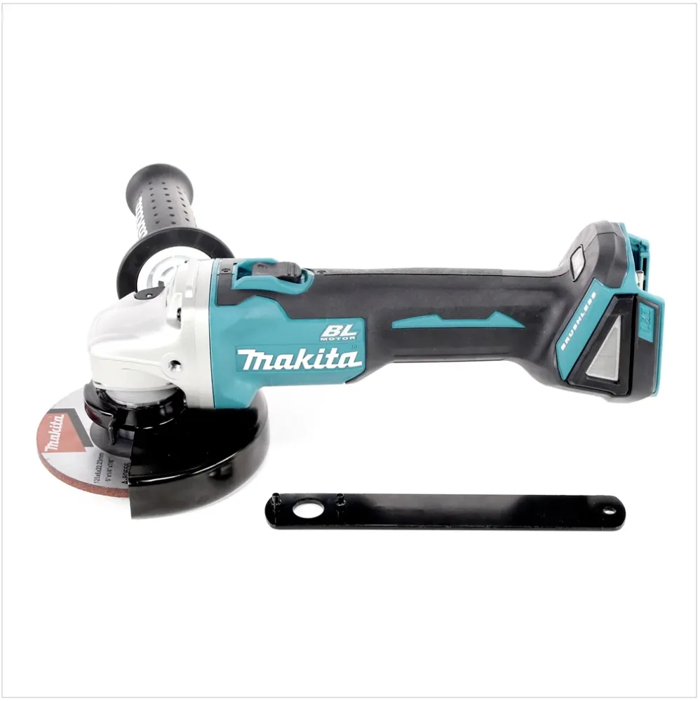 Makita DGA 506 RFJ akumulatorowa szlifierka kątowa 18 V 125 mm bezszczotkowa + 2x akumulator 3,0 Ah + ładowarka + Makpac