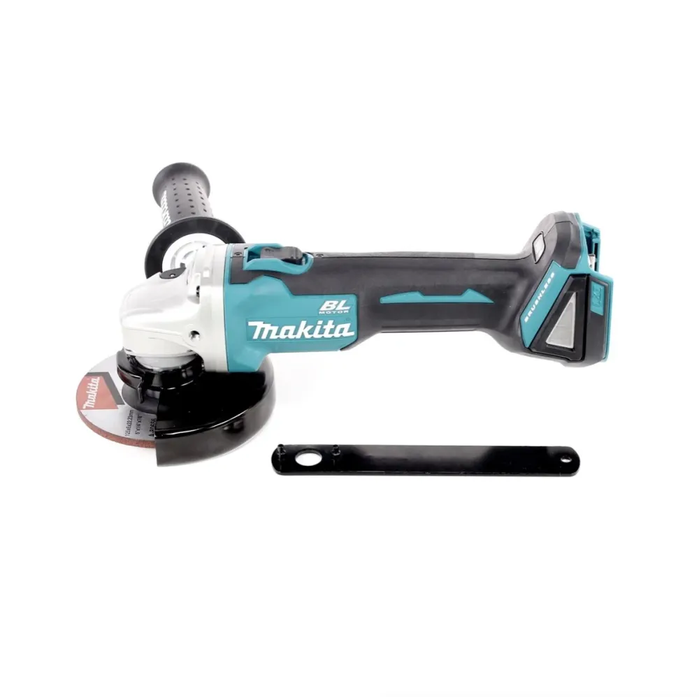 Makita DGA 506 Y1J akumulatorowa szlifierka kątowa 18V 125mm bezszczotkowa + 1x akumulator 1.5Ah + Makpac - bez ładowarki