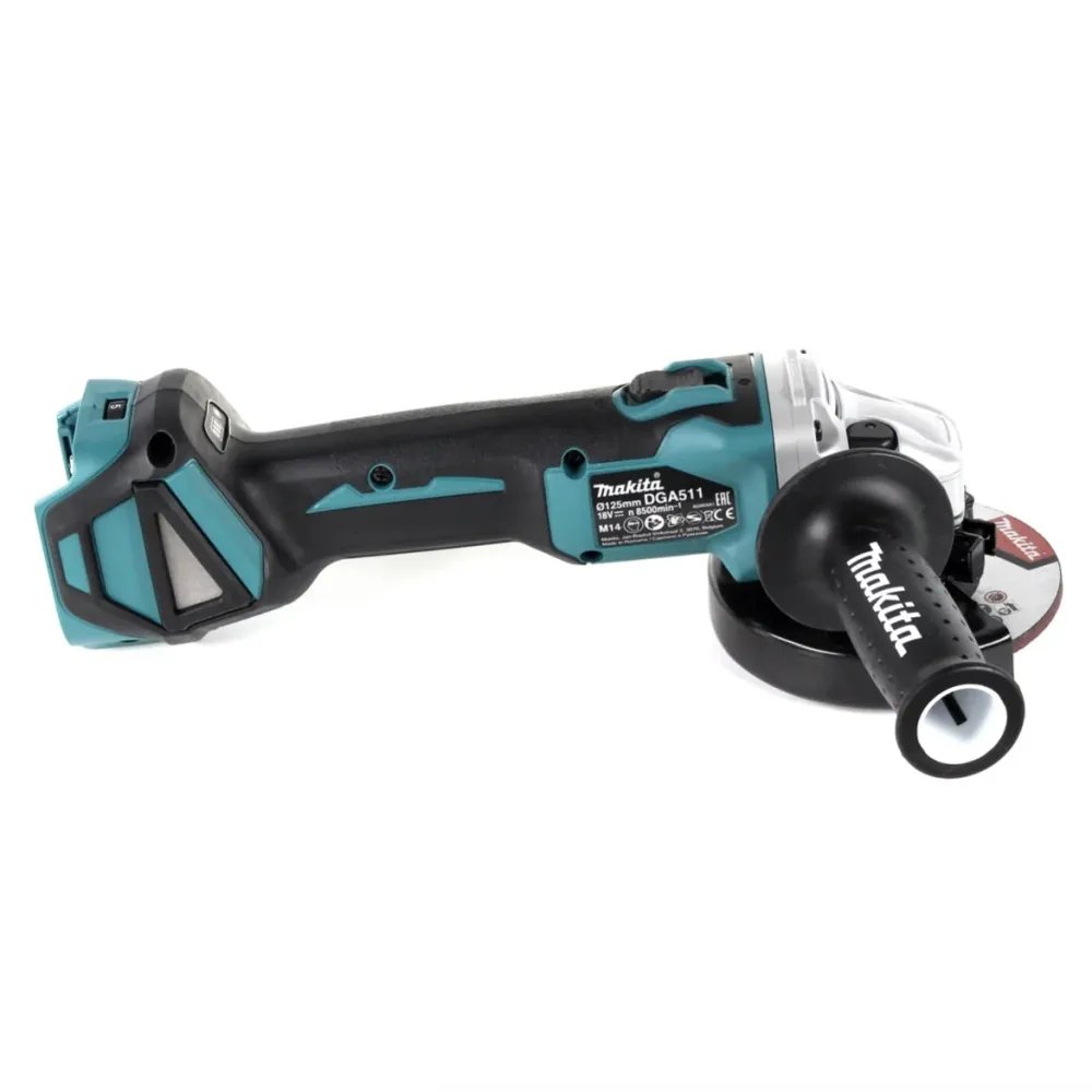 Makita DGA 511 Z Akumulatorowa szlifierka kątowa 18 V 125 mm bezszczotkowa Solo - bez akumulatora, bez ładowarki