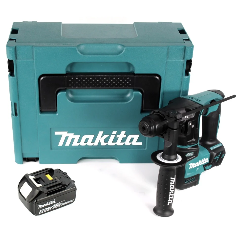Makita DHR 171 F1J akumulatorowa wiertarko-wkrętarka udarowa 18V 1,2J bezszczotkowa SDS plus + 1x akumulator 3,0Ah + Makpa...