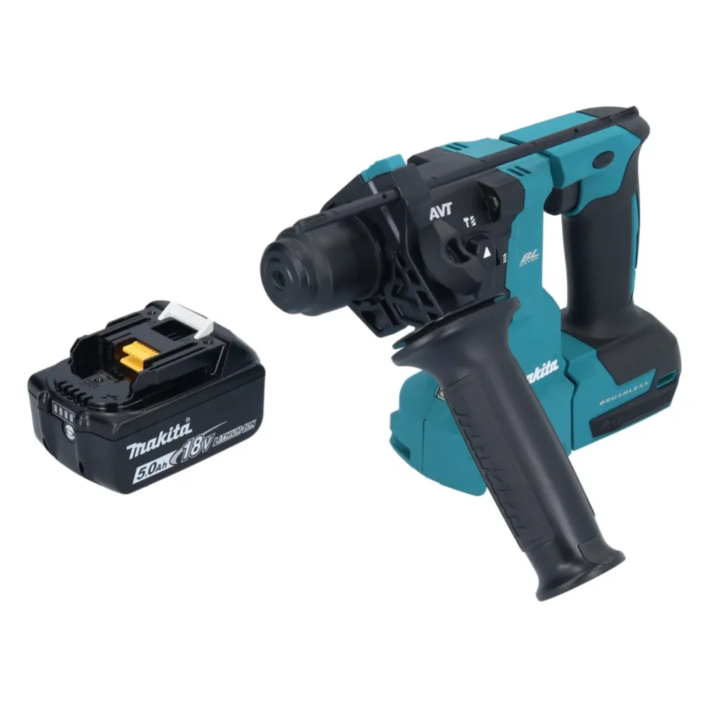 Makita DHR 183 T1 akumulatorowa wiertarko-wkrętarka udarowa 18 V 1,7 J SDS plus Brushless + 1x akumulator 5,0 Ah - bez ład...