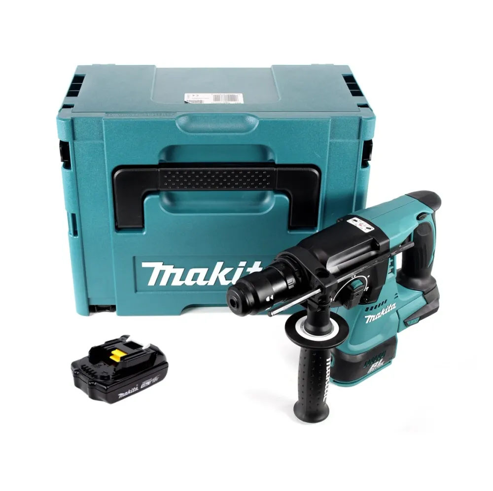 Makita DHR 243 Y1J akumulatorowa wiertarko-wkrętarka 18 V bezszczotkowa + 1x akumulator 1,5 Ah + Makpac - bez ładowarki