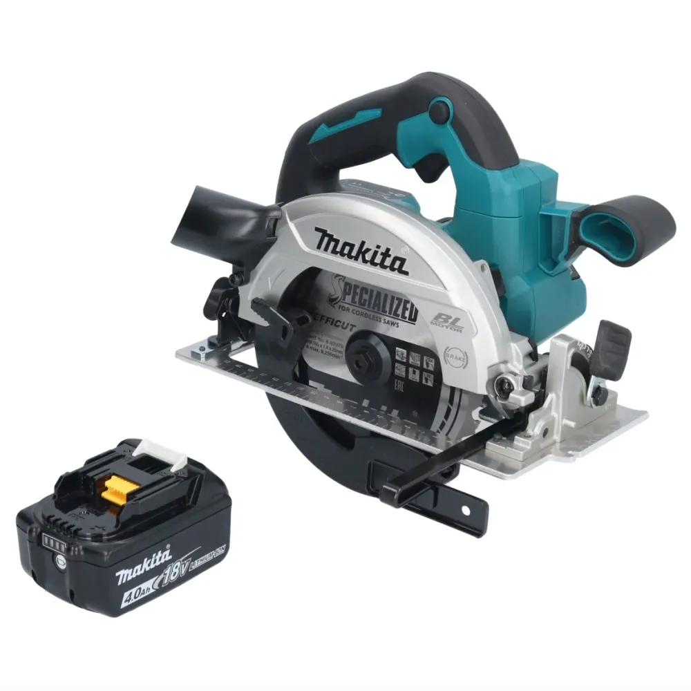 Makita DHS 661 M1 Akumulatorowa pilarka tarczowa 18 V 165 mm bezszczotkowa + 1x akumulator 4,0 Ah - bez ładowarki