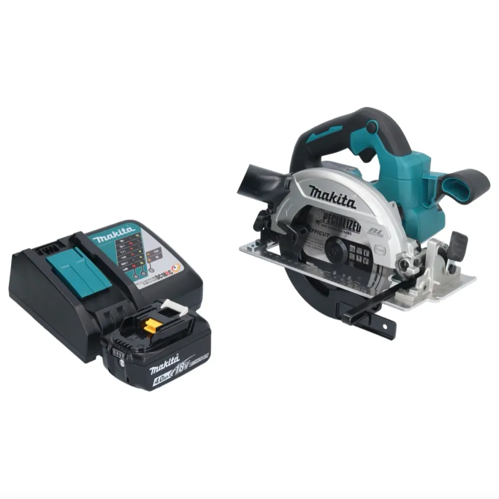 Makita DHS 661 RM1 Akumulatorowa pilarka tarczowa 18 V 165 mm bezszczotkowa + 1x akumulator 4,0 Ah + ładowarka