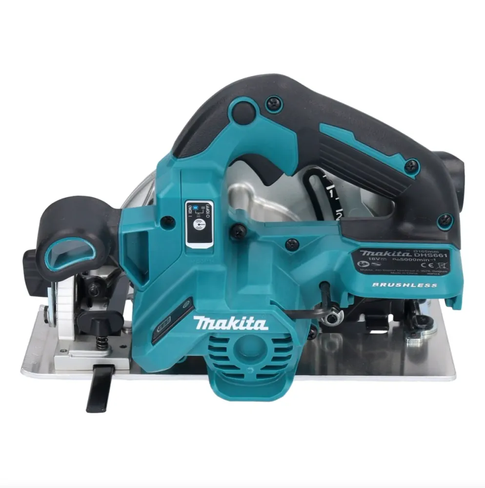 Makita DHS 661 RM1 Akumulatorowa pilarka tarczowa 18 V 165 mm bezszczotkowa + 1x akumulator 4,0 Ah + ładowarka