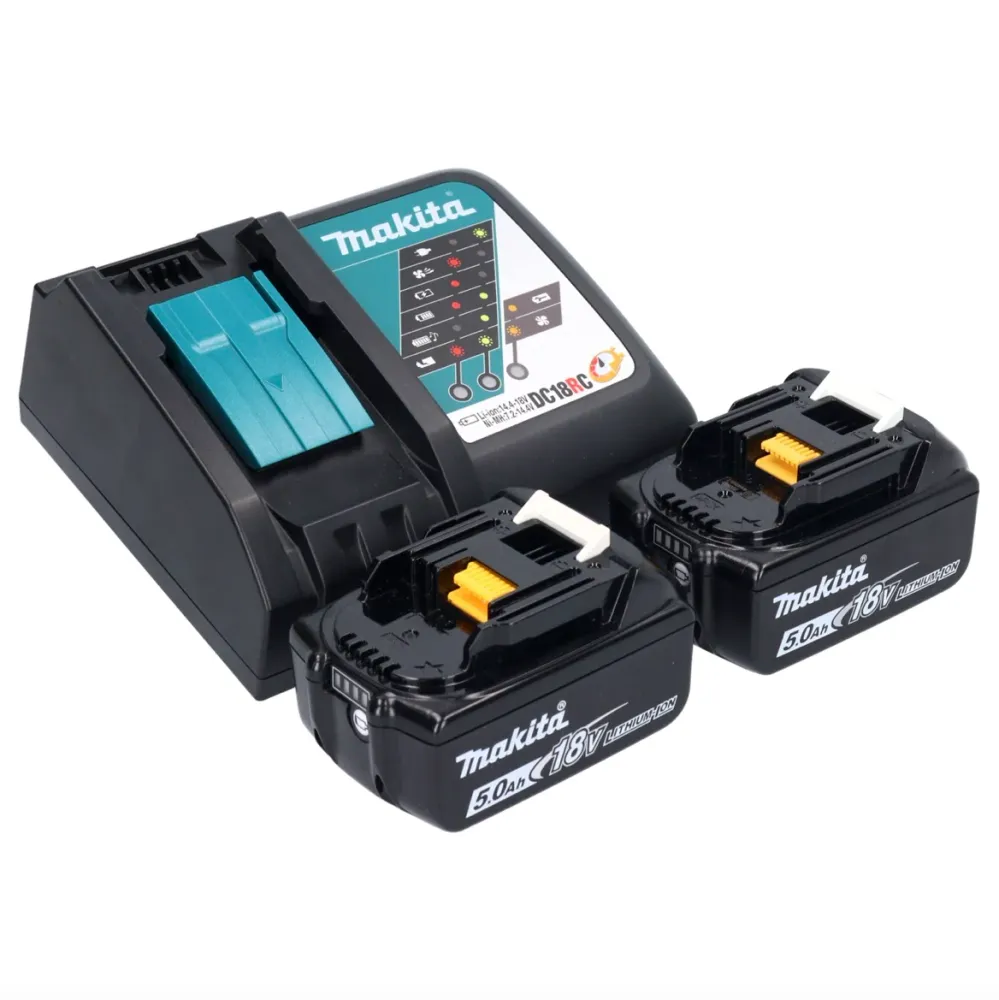 Makita DHS 661 RTJ akumulatorowa ręczna pilarka tarczowa 18 V 165 mm bezszczotkowa + 2x akumulator 5,0 Ah + ładowarka + Ma...