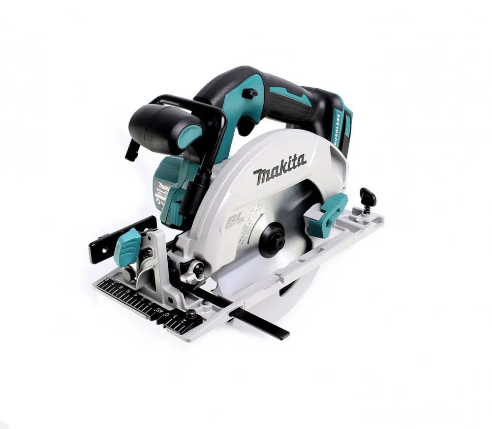 Makita DHS 680 RY1J Akumulatorowa pilarka tarczowa 18 V 165 mm bezszczotkowa + 1x akumulator 1,5 Ah + ładowarka + adapter...