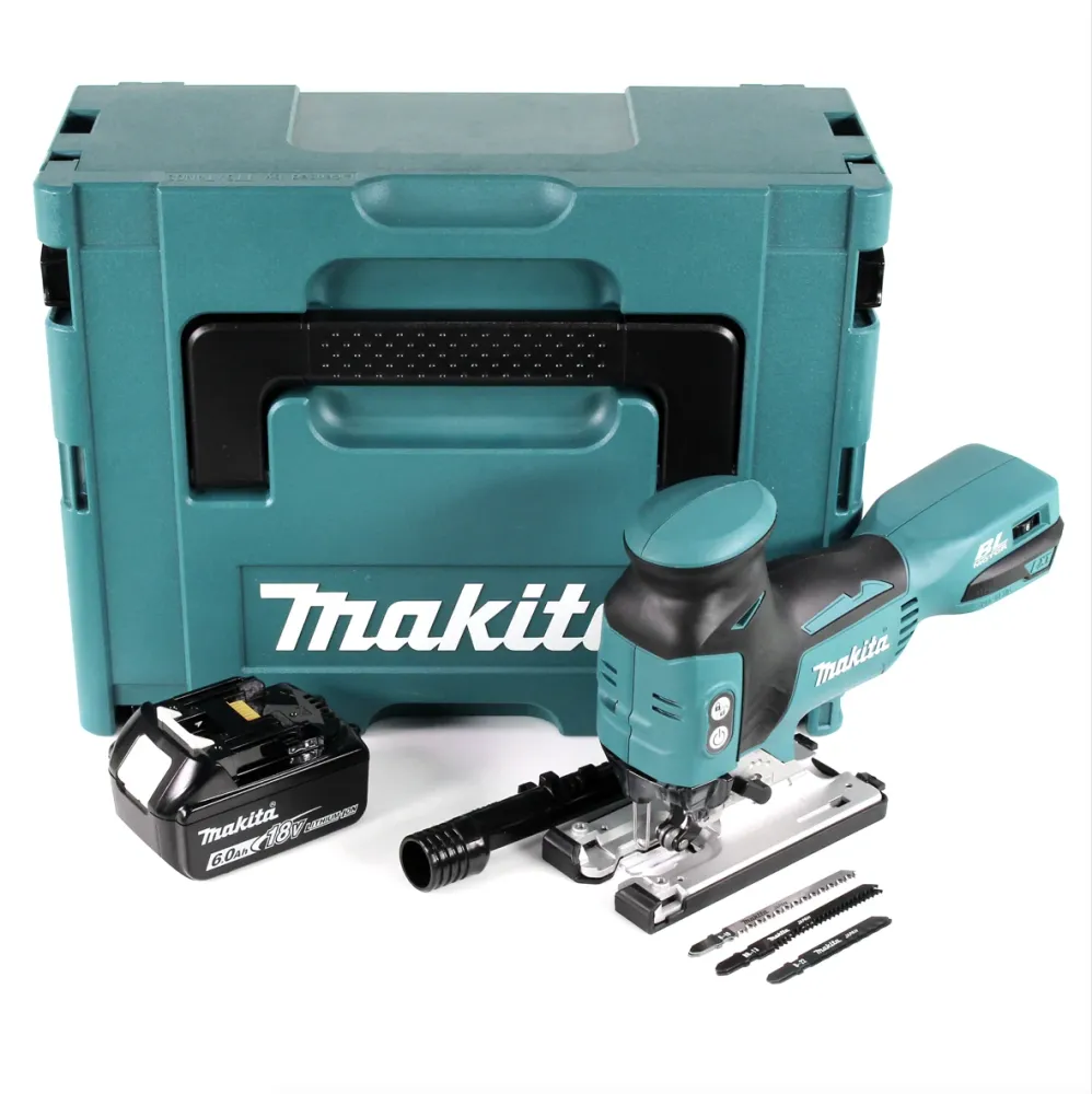 Makita DJV 181 G1J Akumulatorowa wyrzynarka oscylacyjna 18 V bezszczotkowa + 1x akumulator 6,0 Ah + Makpac - bez ładowarki