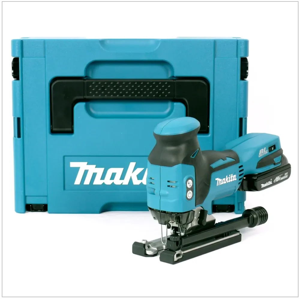 Makita DJV 181 Y1J Akumulatorowa wyrzynarka oscylacyjna 18 V bezszczotkowa + 1x akumulator 1,5 Ah + Makpac – bez ładowarki