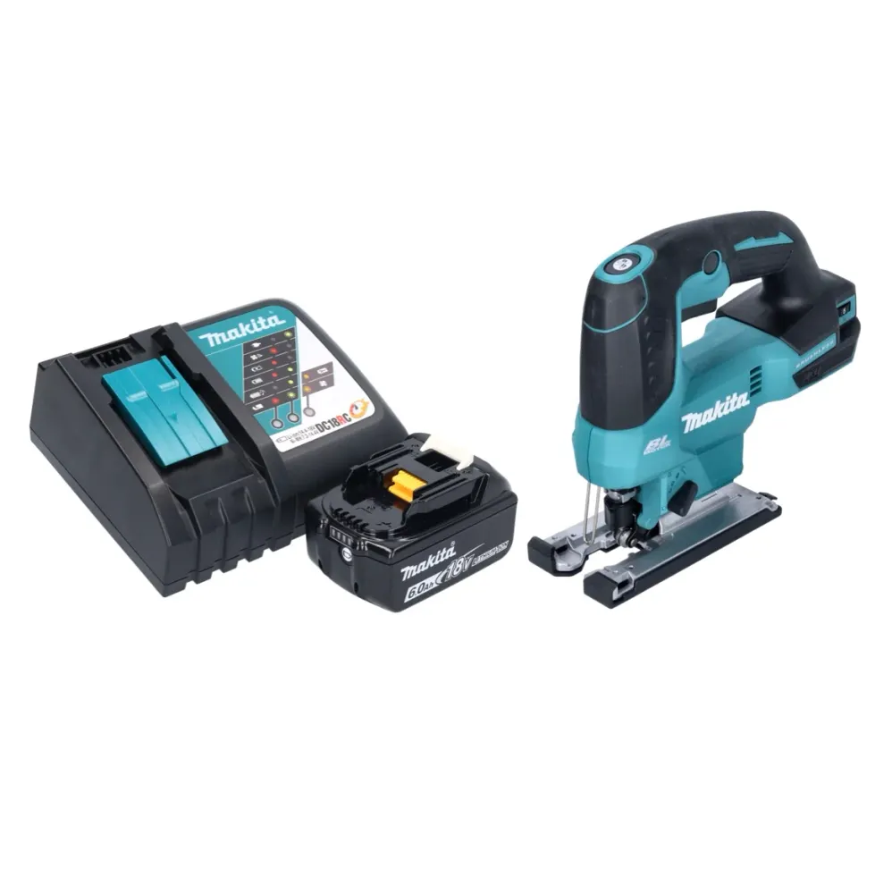 Makita DJV 184 RG1 wyrzynarka akumulatorowa 18 V bezszczotkowa + 1x akumulator 6,0 Ah + ładowarka