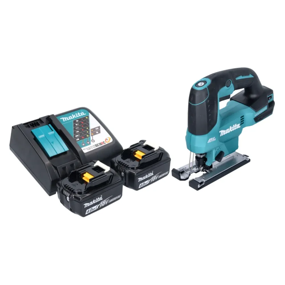 Makita DJV 184 RM wyrzynarka akumulatorowa 18 V bezszczotkowa + 2x akumulator 4,0 Ah + ładowarka