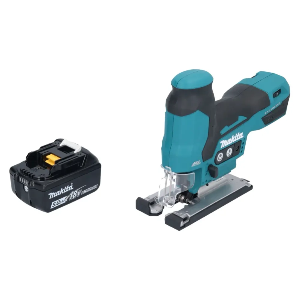 Makita DJV 185 T1 akumulatorowa wyrzynarka szablasta 18 V bezszczotkowa + 1x akumulator 5,0 Ah - bez ładowarki