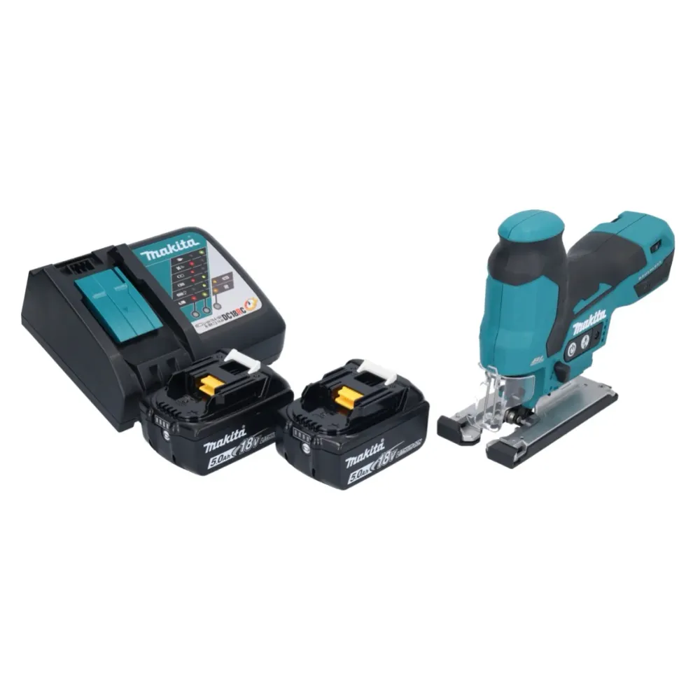 Makita DJV 185 RT akumulatorowa wyrzynarka szablasta 18 V bezszczotkowa + 2x akumulator 5,0 Ah + ładowarka