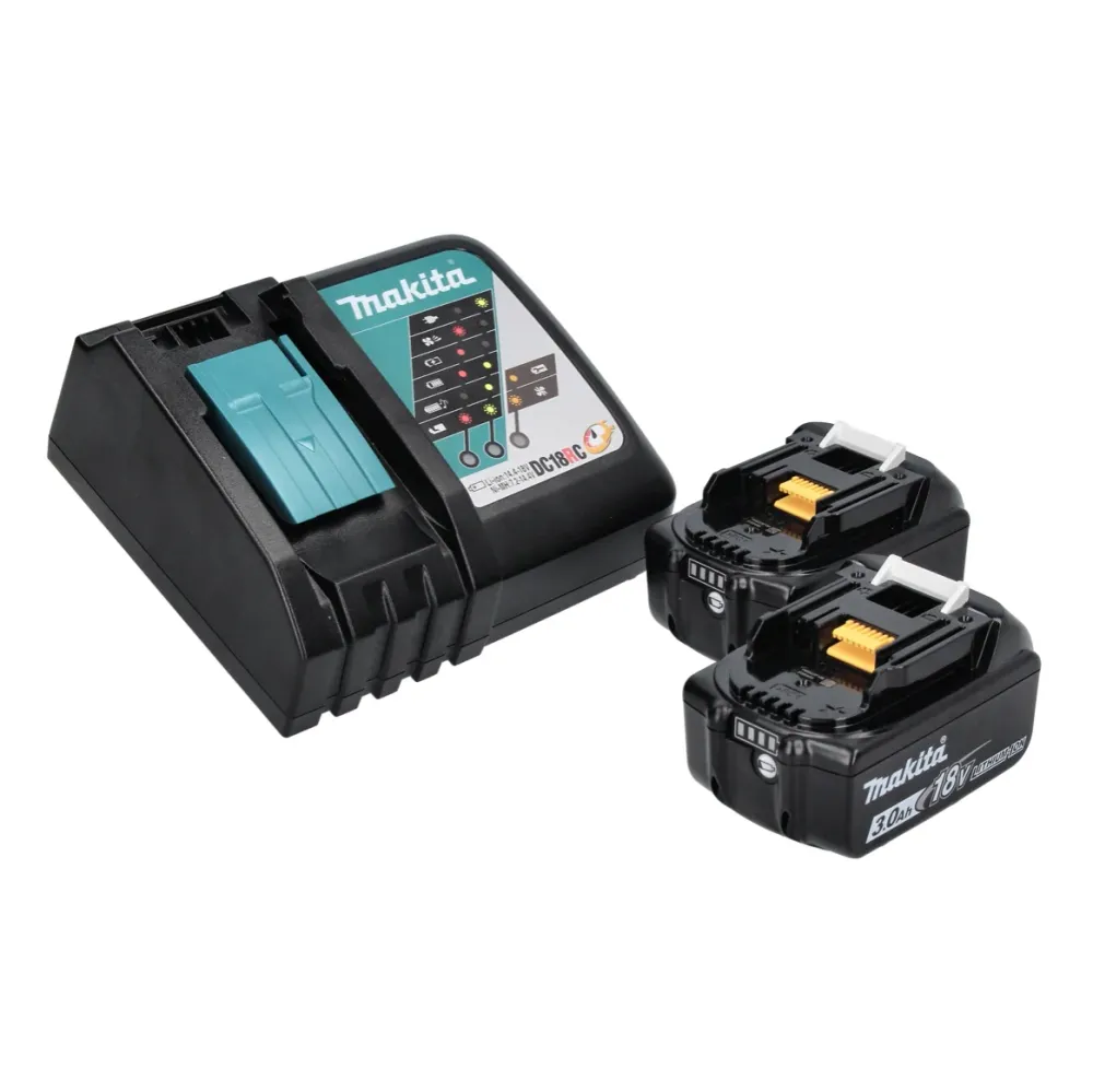 Makita DPV 300 RF polerka akumulatorowa 18 V 50 / 80 mm bezszczotkowa + 2x akumulator 3,0 Ah + ładowarka