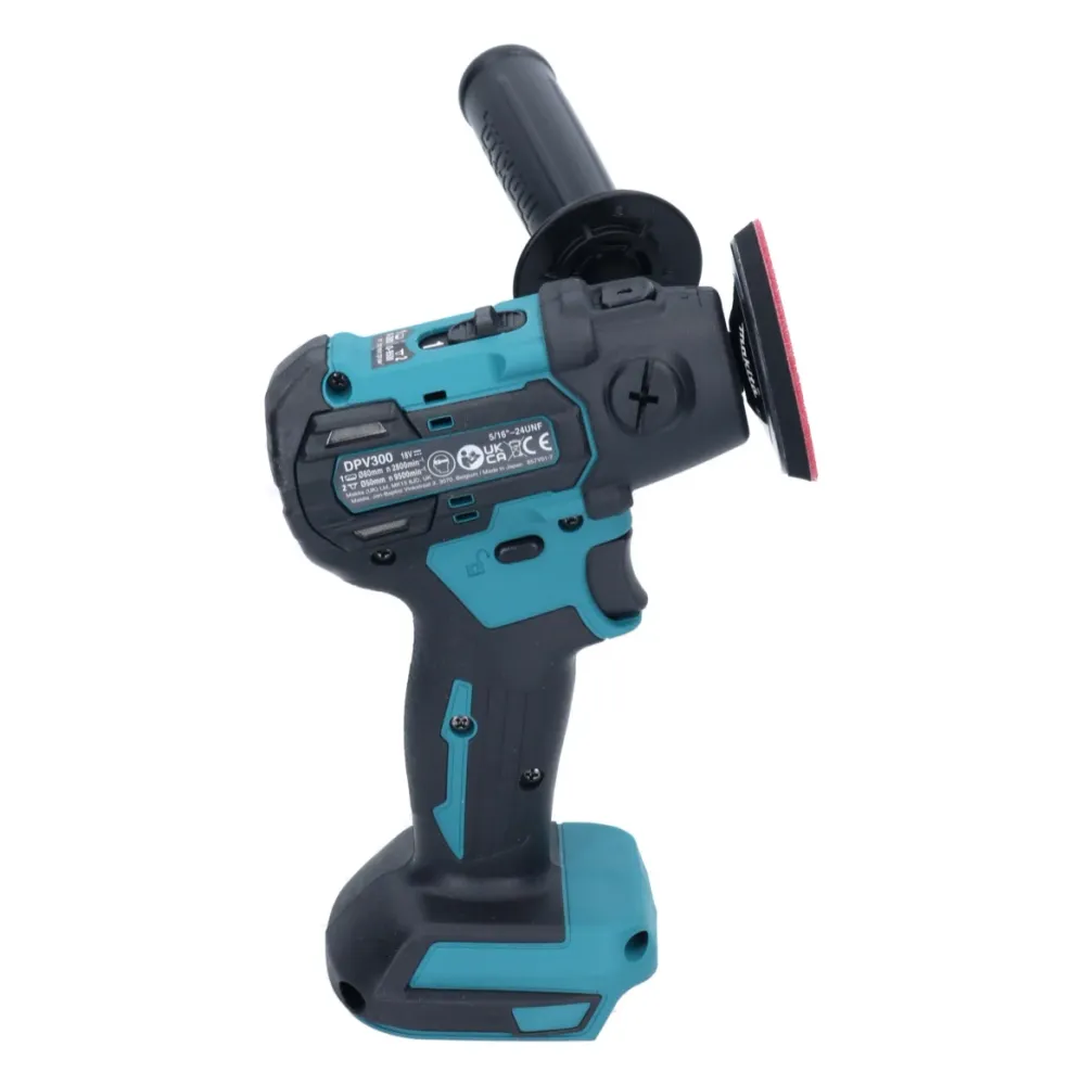 Makita DPV 300 RF polerka akumulatorowa 18 V 50 / 80 mm bezszczotkowa + 2x akumulator 3,0 Ah + ładowarka