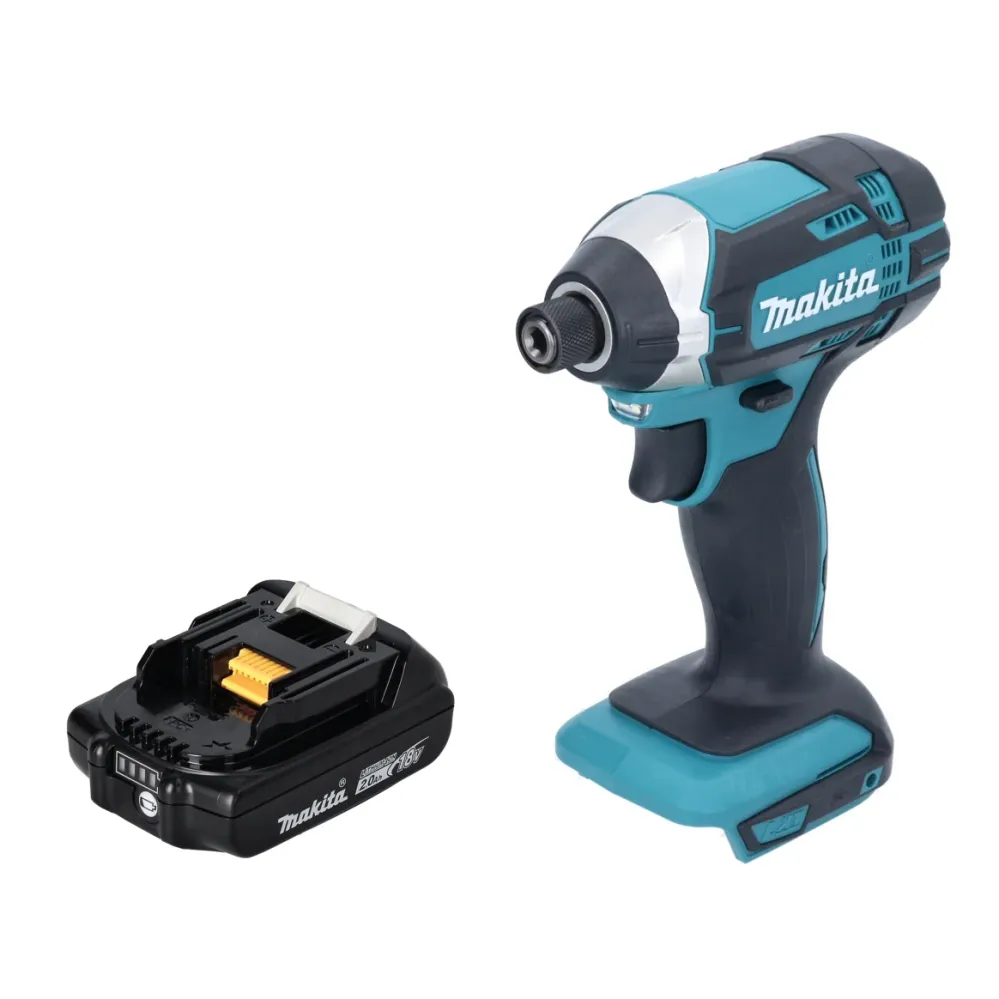 Makita DTD 152 A1 akumulatorowy klucz udarowy 18 V 165 Nm 1/4" + 1x akumulator 2,0 Ah - bez ładowarki
