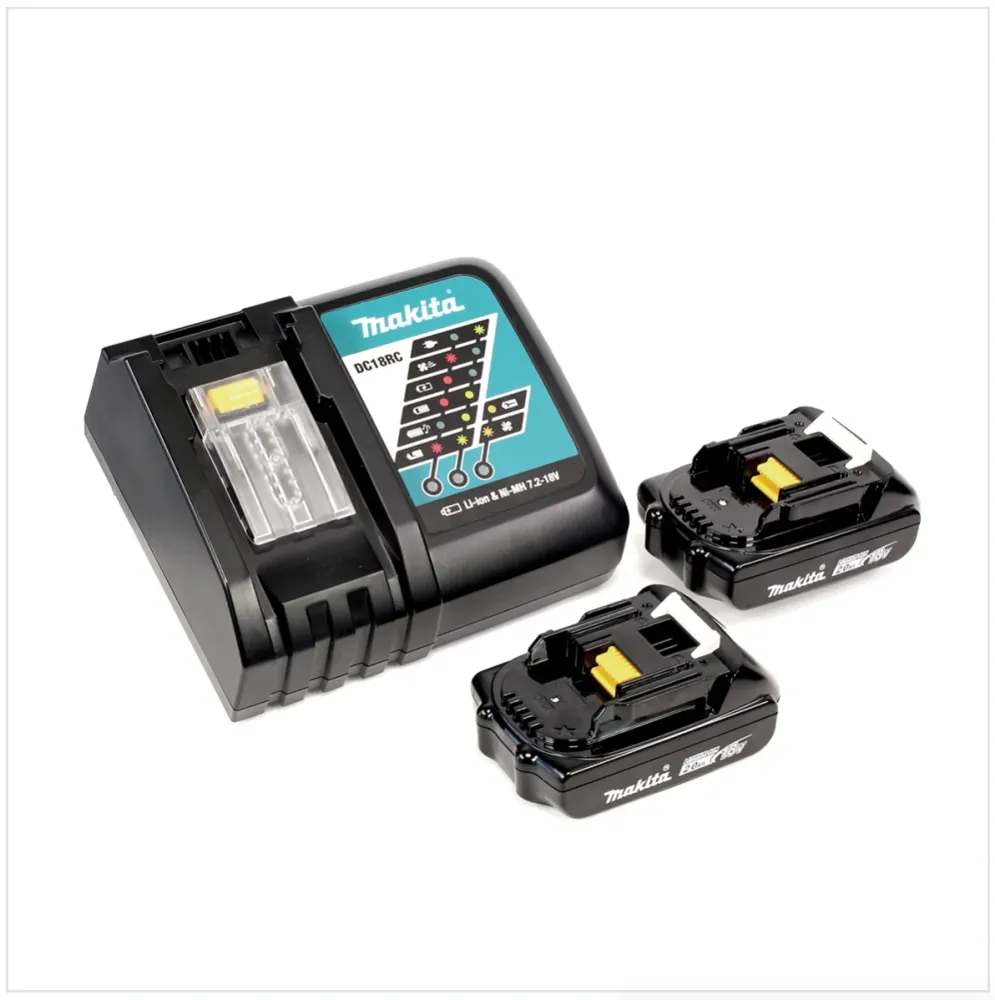 Makita DTM 51 RAJ akumulatorowe narzędzie wielofunkcyjne oscylator 18 V + 2x akumulator 2,0 Ah + ładowarka + Makpac