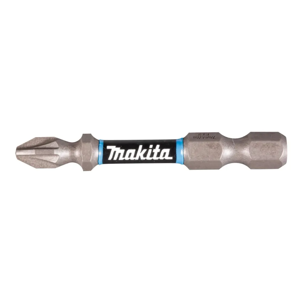 Makita końcówka skrętna PZ2 50 mm 2 szt. ( E-03305 ) do akumulatorowej wkrętarki udarowej gniazdo sześciokątne