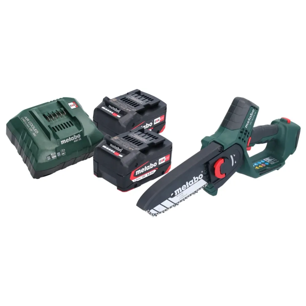 Akumulatorowa pilarka do gałęzi Metabo MS 18 LTX 15 18 V 15 cm 5 m/s + 2x akumulator 4,0 Ah + ładowarka