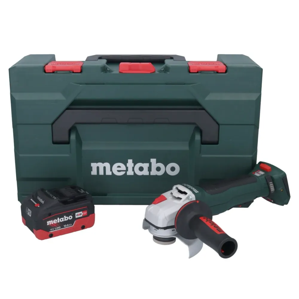 Akumulatorowa szlifierka kątowa Metabo WPB 18 LT BL 11-125 Quick 18 V 125 mm bezszczotkowa + 1x akumulator 10,0 Ah + metaB...