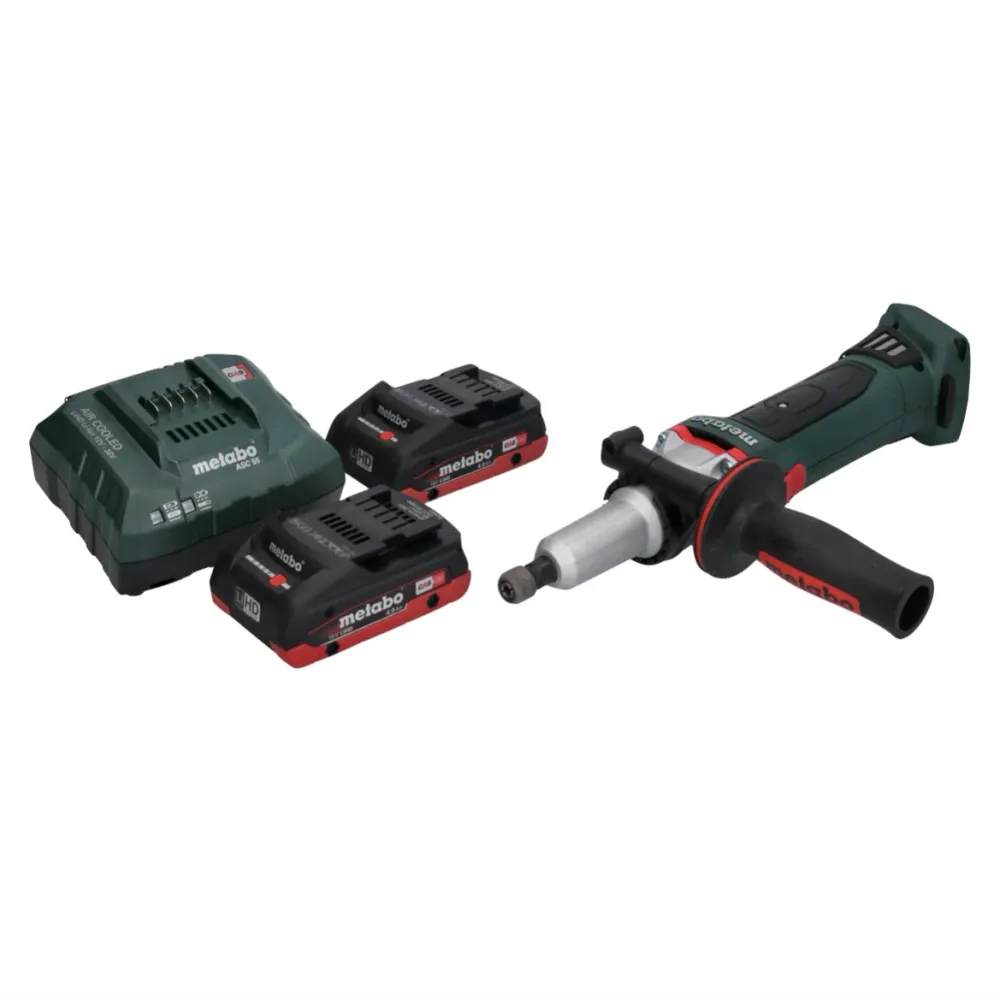 Akumulatorowa szlifierka prosta Metabo GA 18 LTX G 18 V 6 mm + 2x akumulator 4,0 Ah + ładowarka