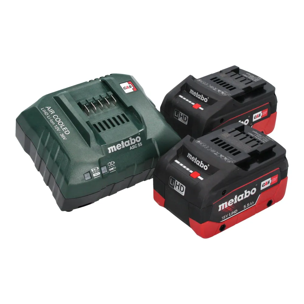Metabo RW 18 LTX 120 Mieszadło akumulatorowe 18 V 40 l pojemność mieszania 2x akumulator LiHD 5,5 Ah + ładowarka