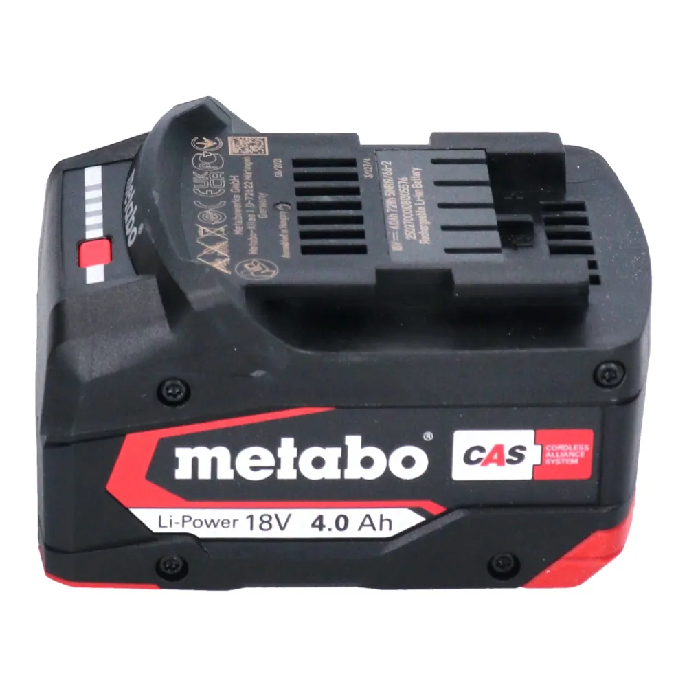 Metabo BS 18 LTX BL I Akumulatorowa wiertarko-wkrętarka 18 V 130 Nm bezszczotkowa + 1x akumulator 4,0 Ah - bez ładowarki