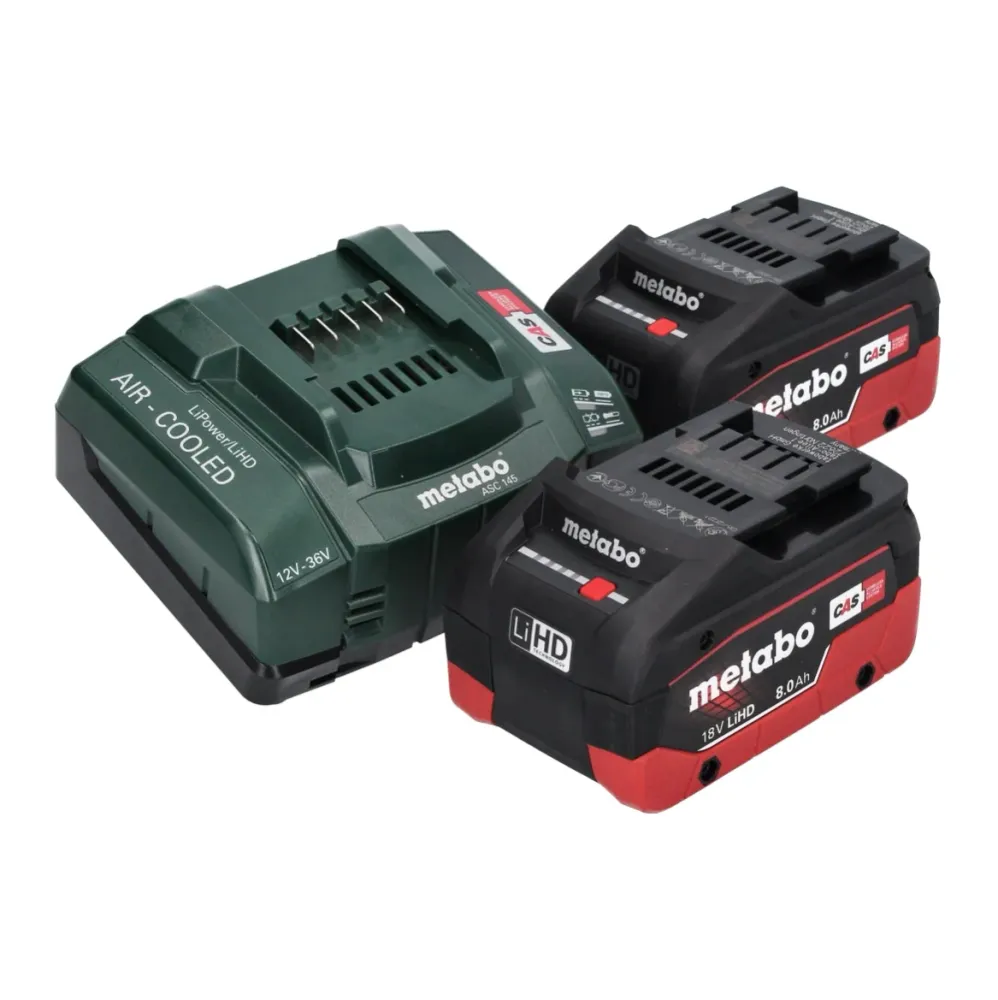 Metabo KH 18 LTX 24 akumulatorowy młot udarowo-obrotowy 18 V 2,1 J SDS plus + 2x akumulator 8,0 Ah + ładowarka + metaBOX
