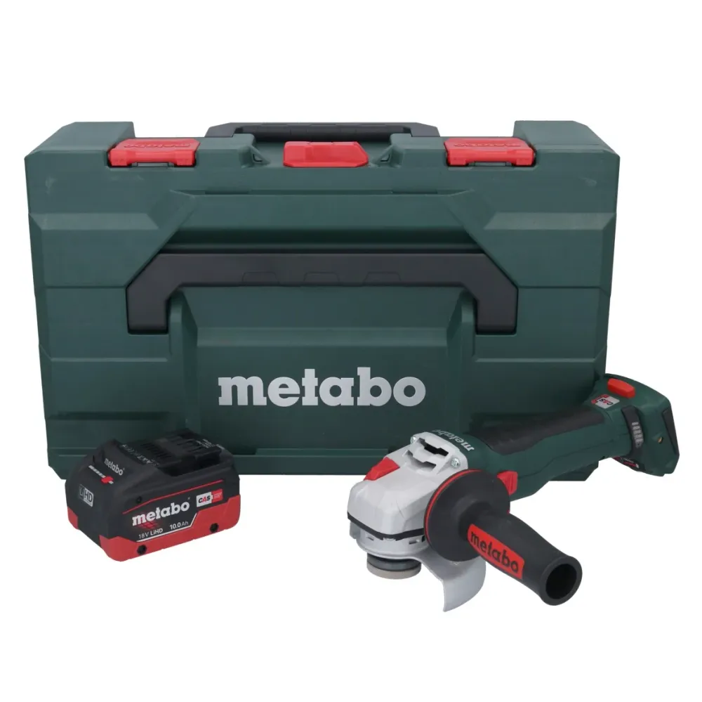 Metabo WB 18 LT BL 11-125 Quick akumulatorowa szlifierka kątowa 18 V 125 mm bezszczotkowa + 1x akumulator 10,0 Ah + metaBO...