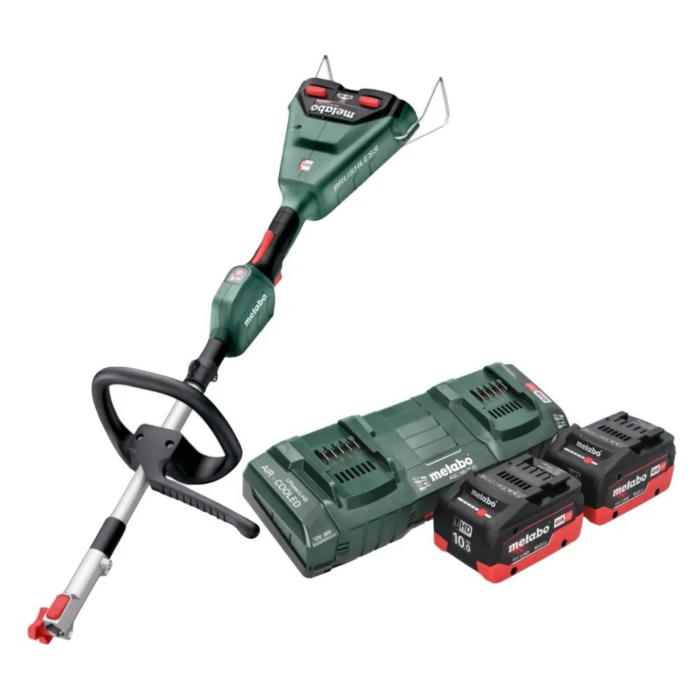 Metabo MA 36-18 LTX BL Q Akumulatorowy napęd wielofunkcyjny 36 V ( 2x 18 V ) bezszczotkowy + 2x akumulator 10,0 Ah + podwó...