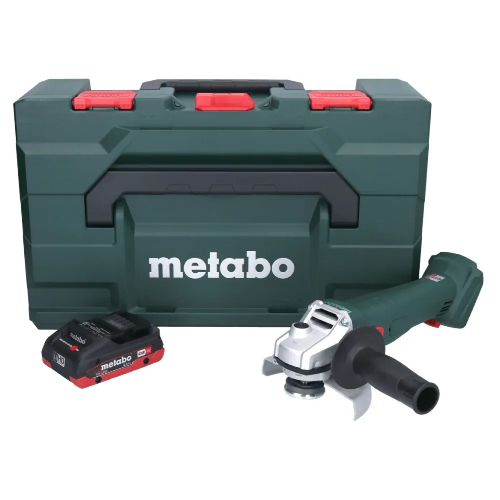 Metabo W 18 7-125 Akumulatorowa szlifierka kątowa 18 V 125 mm + 1x akumulator 4,0 Ah + metaBOX - bez ładowarki