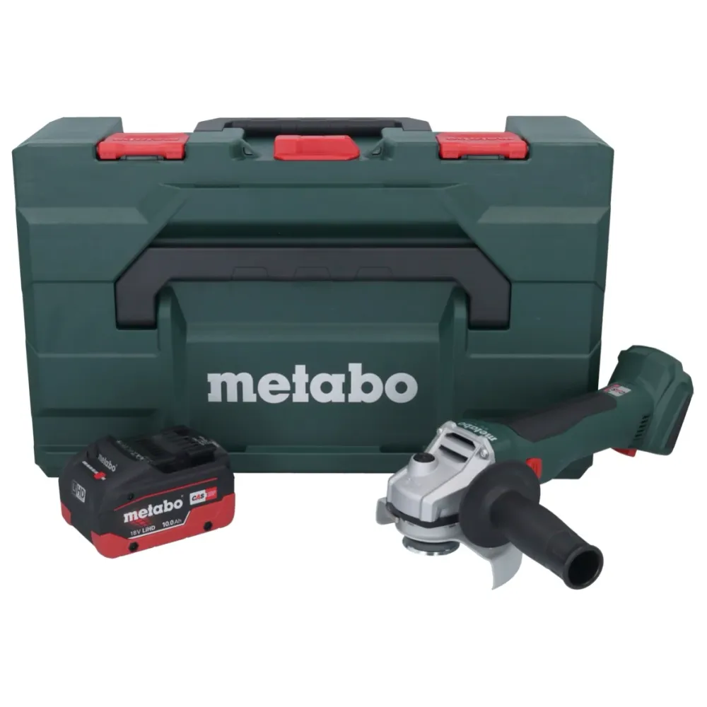 Metabo W 18 L BL 9-125 Akumulatorowa szlifierka kątowa 18 V 125 mm bezszczotkowa + 1x akumulator 10,0 Ah + metaBOX - bez ł...