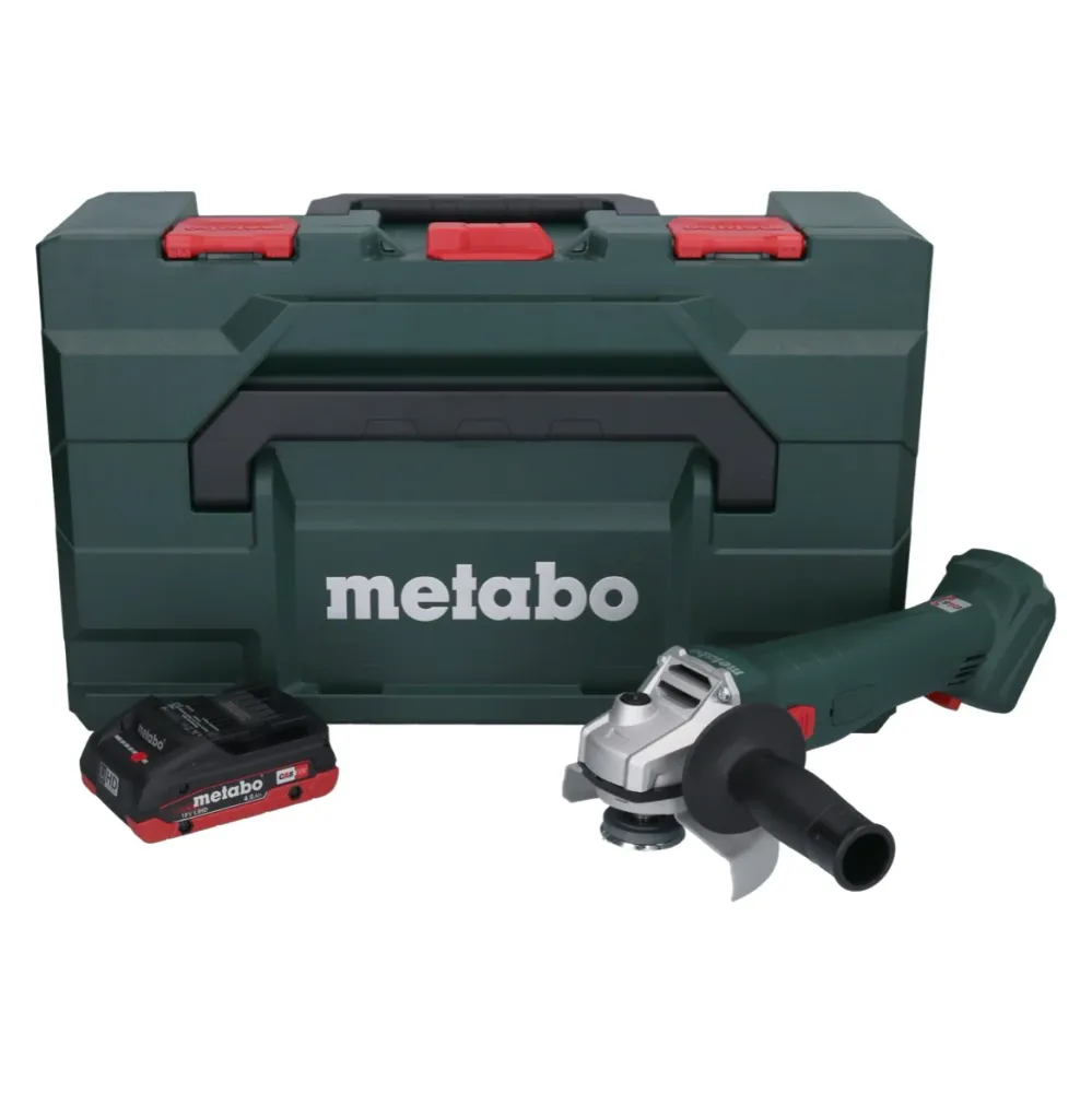 Metabo W 18 L 9-125 akumulatorowa szlifierka kątowa 18 V 125 mm + 1x akumulator 4,0 Ah + metaBOX - bez ładowarki