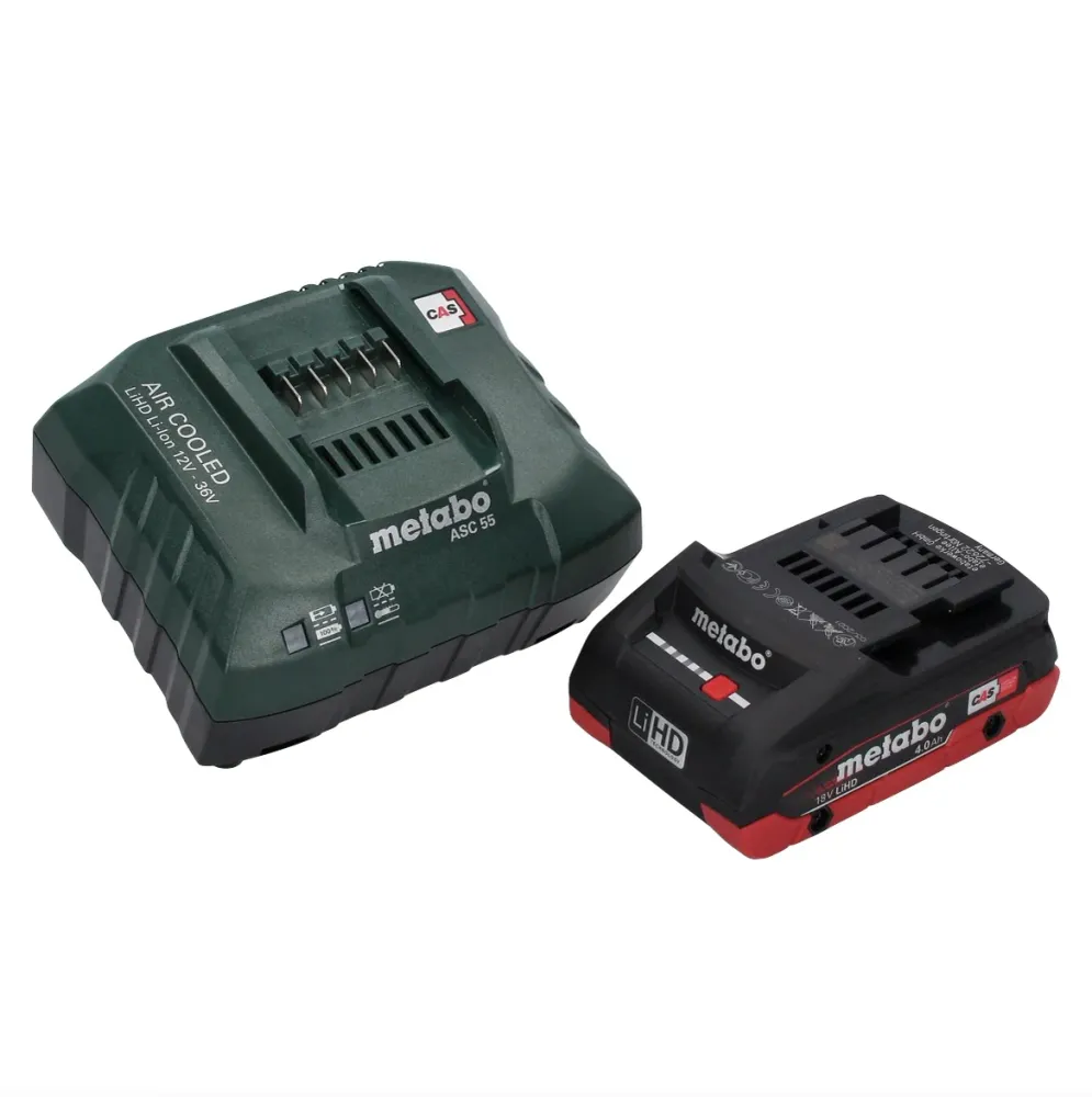 Metabo GA 18 LTX G akumulatorowa szlifierka prosta 18 V 6 mm + 1x akumulator 4,0 Ah + ładowarka
