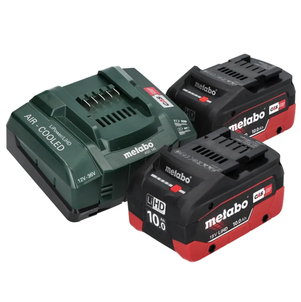 Metabo WPBA 18 LTX BL 15-125 Quick DS akumulatorowa szlifierka kątowa 18 V 125 mm bezszczotkowa + 2x akumulator 10,0 Ah +...