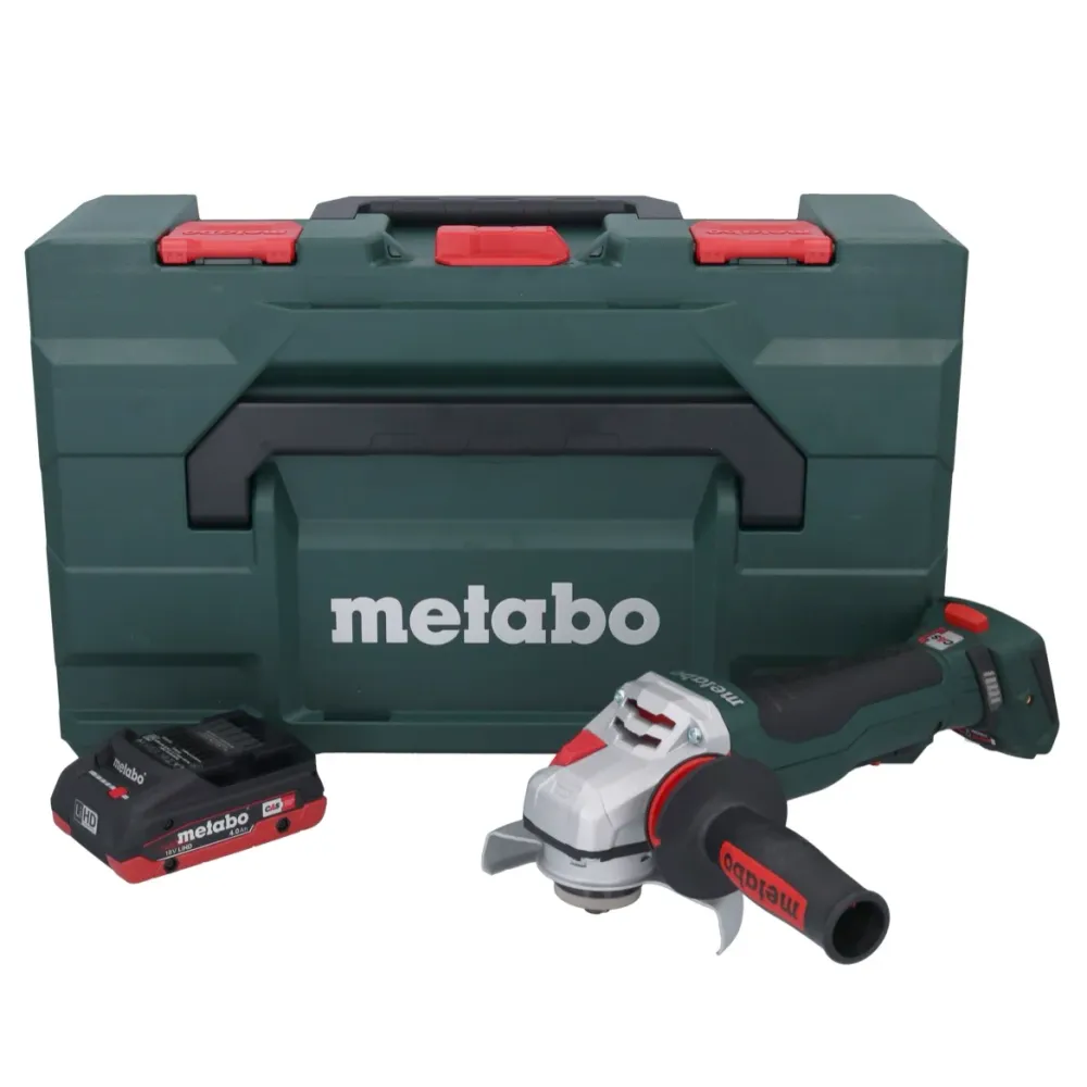 Metabo WPBA 18 LTX BL 15-125 Quick DS akumulatorowa szlifierka kątowa 18 V 125 mm bezszczotkowa + 1x akumulator 4,0 Ah + m...