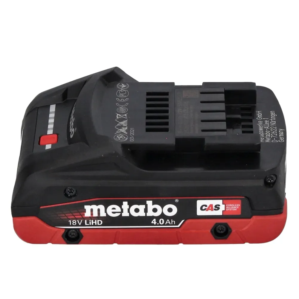 Metabo WPBA 18 LTX BL 15-125 Quick DS akumulatorowa szlifierka kątowa 18 V 125 mm bezszczotkowa + 1x akumulator 4,0 Ah + m...