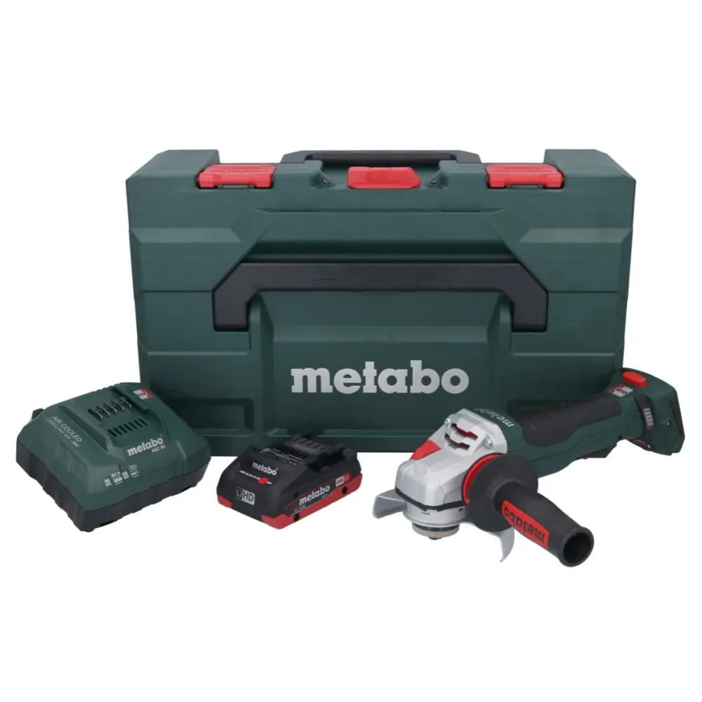 Metabo WPBA 18 LTX BL 15-125 Quick DS akumulatorowa szlifierka kątowa 18 V 125 mm bezszczotkowa + 1x akumulator 4,0 Ah + ł...
