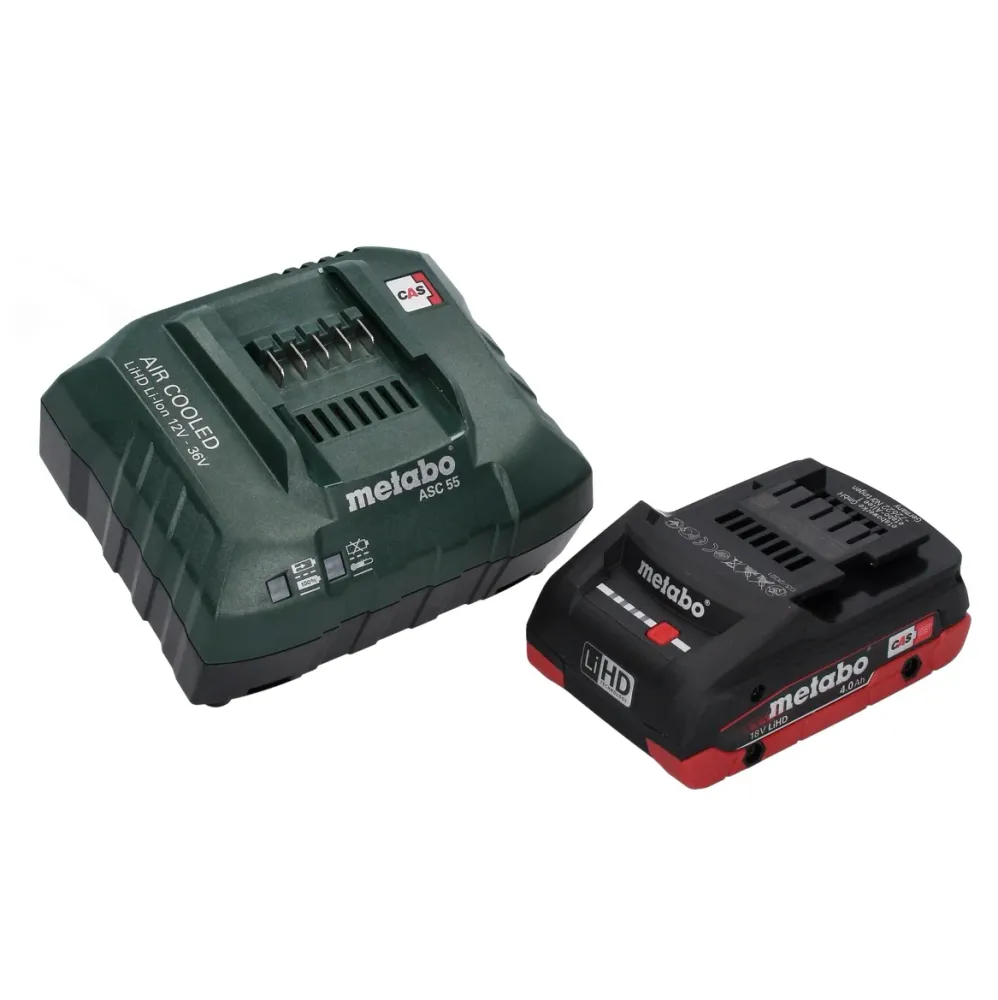 Metabo WPBA 18 LTX BL 15-125 Quick DS akumulatorowa szlifierka kątowa 18 V 125 mm bezszczotkowa + 1x akumulator 4,0 Ah + ł...