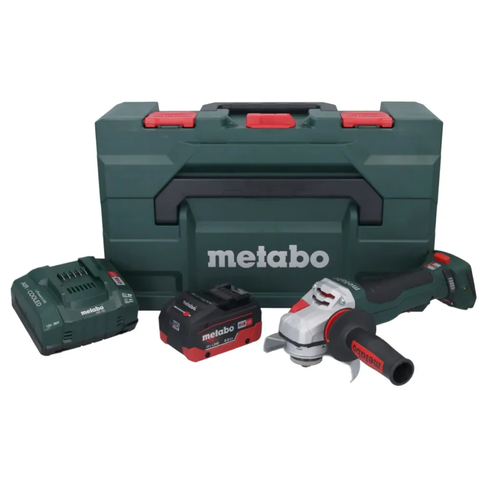 Metabo WPBA 18 LTX BL 15-125 Quick DS akumulatorowa szlifierka kątowa 18 V 125 mm bezszczotkowa + 1x akumulator 8,0 Ah + ł...