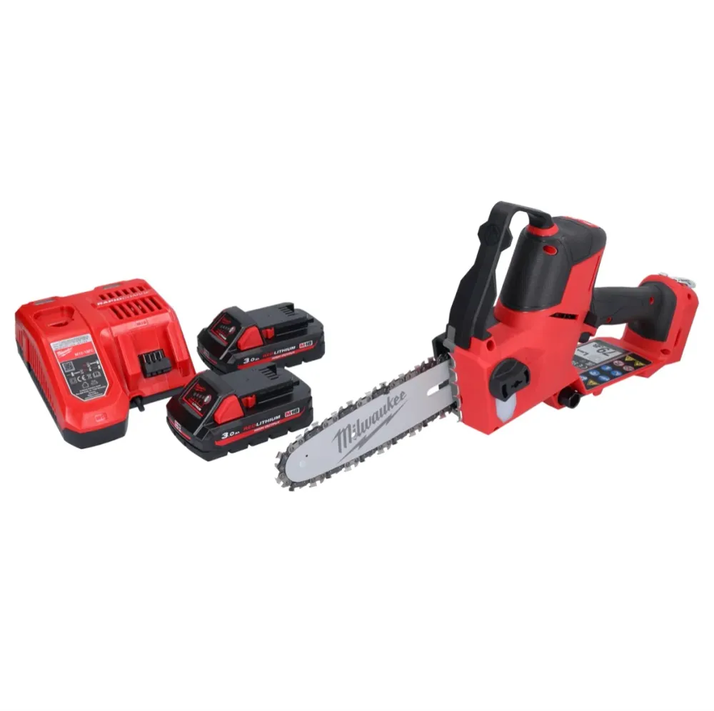 Akumulatorowa pilarka do przycinania Milwaukee M18 FHS20-302 18 V 20 cm + 2x akumulator 3,0 Ah + ładowarka