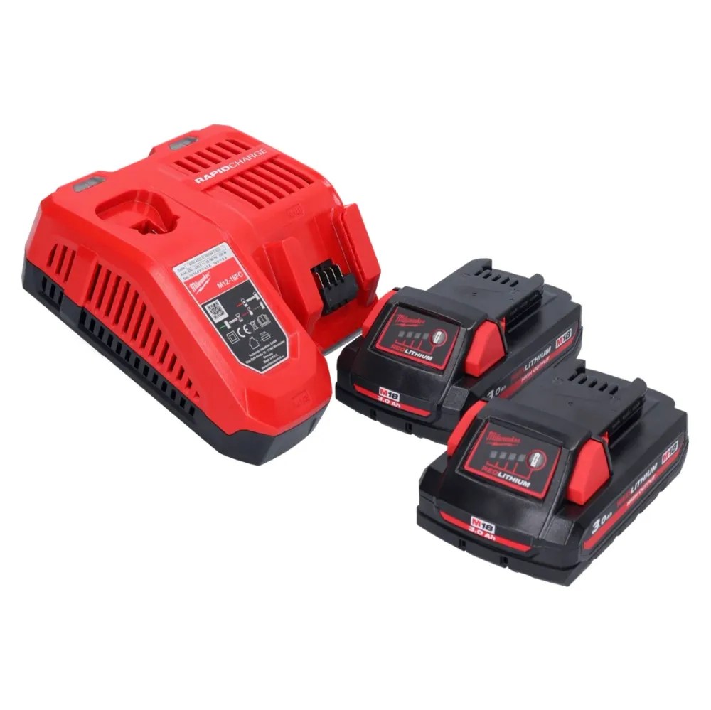 Akumulatorowa pilarka do przycinania Milwaukee M18 FHS20-302 18 V 20 cm + 2x akumulator 3,0 Ah + ładowarka