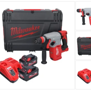 Milwaukee M18 BLHX-552X akumulatorowy młot udarowo-obrotowy 18 V 2,3 J bezszczotkowy + 2x akumulator 5,5 Ah + ładowarka +...