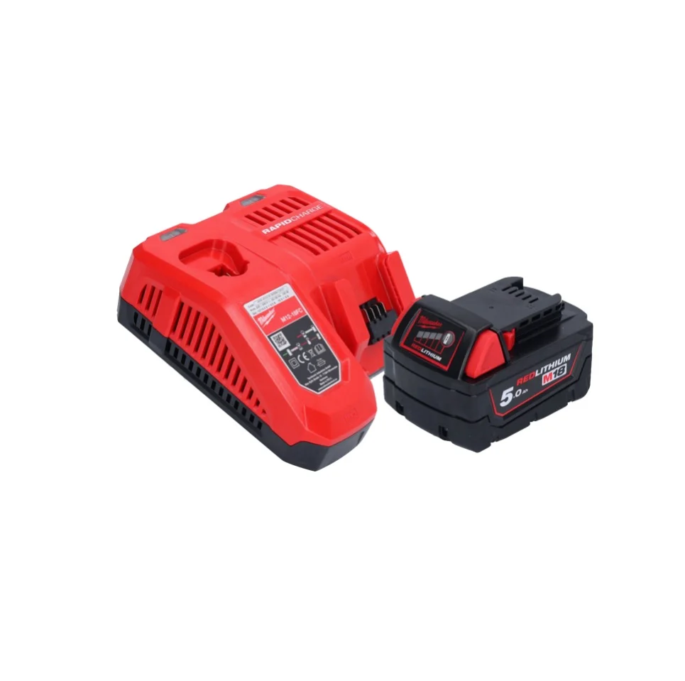 Milwaukee M18 FAP180-501 Polerka akumulatorowa 18 V 180 mm bezszczotkowa + 1x akumulator 5,0 Ah + ładowarka