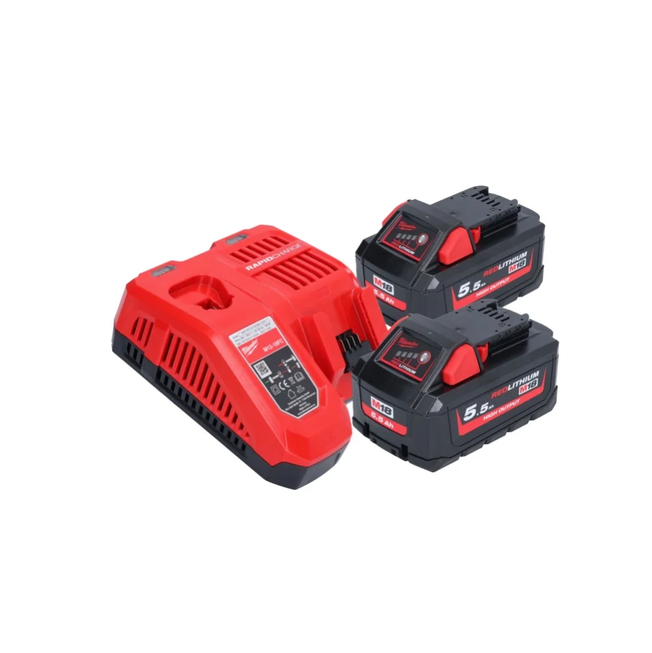 Milwaukee M18 FAP180-552 Polerka akumulatorowa 18 V 180 mm bezszczotkowa + 2x akumulator 5,5 Ah + ładowarka