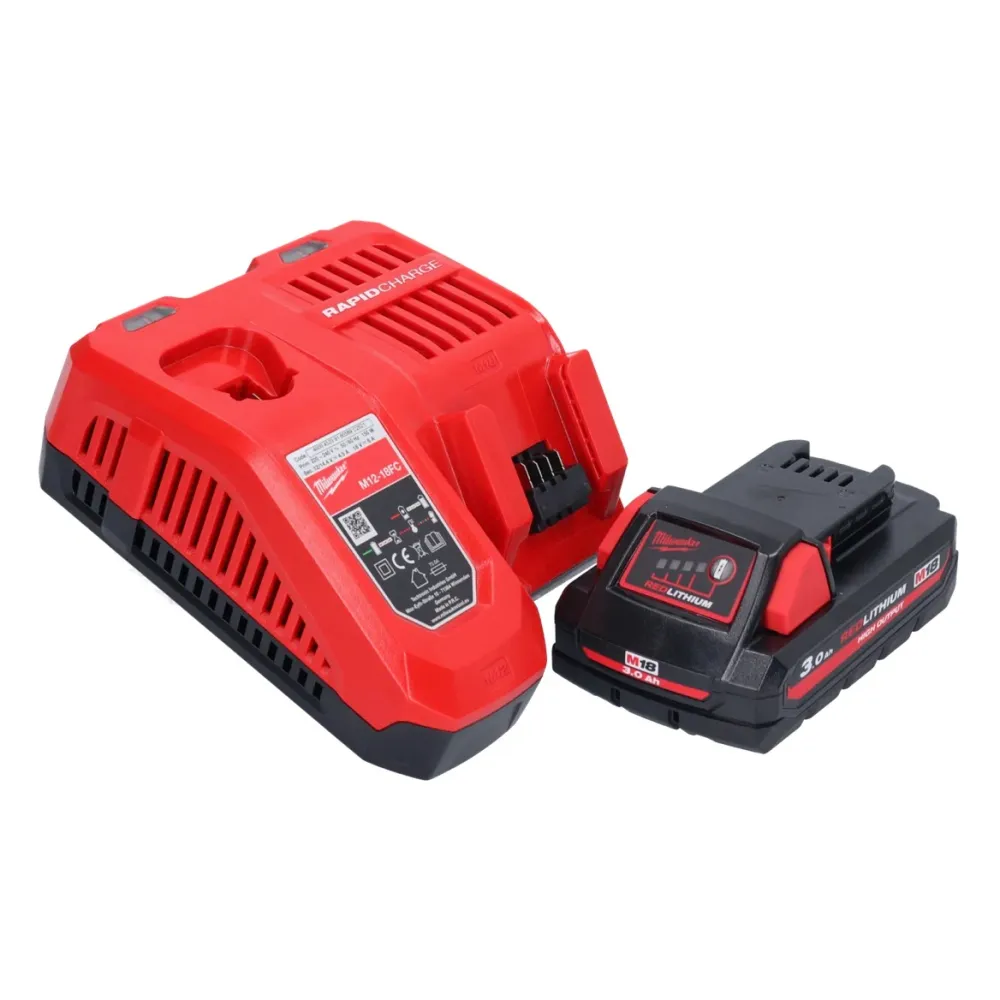 Milwaukee M18 FDGROVPDB-301X akumulatorowa szlifierka prosta 18 V bezszczotkowa + 1x akumulator 3,0 Ah + ładowarka + pudeł...