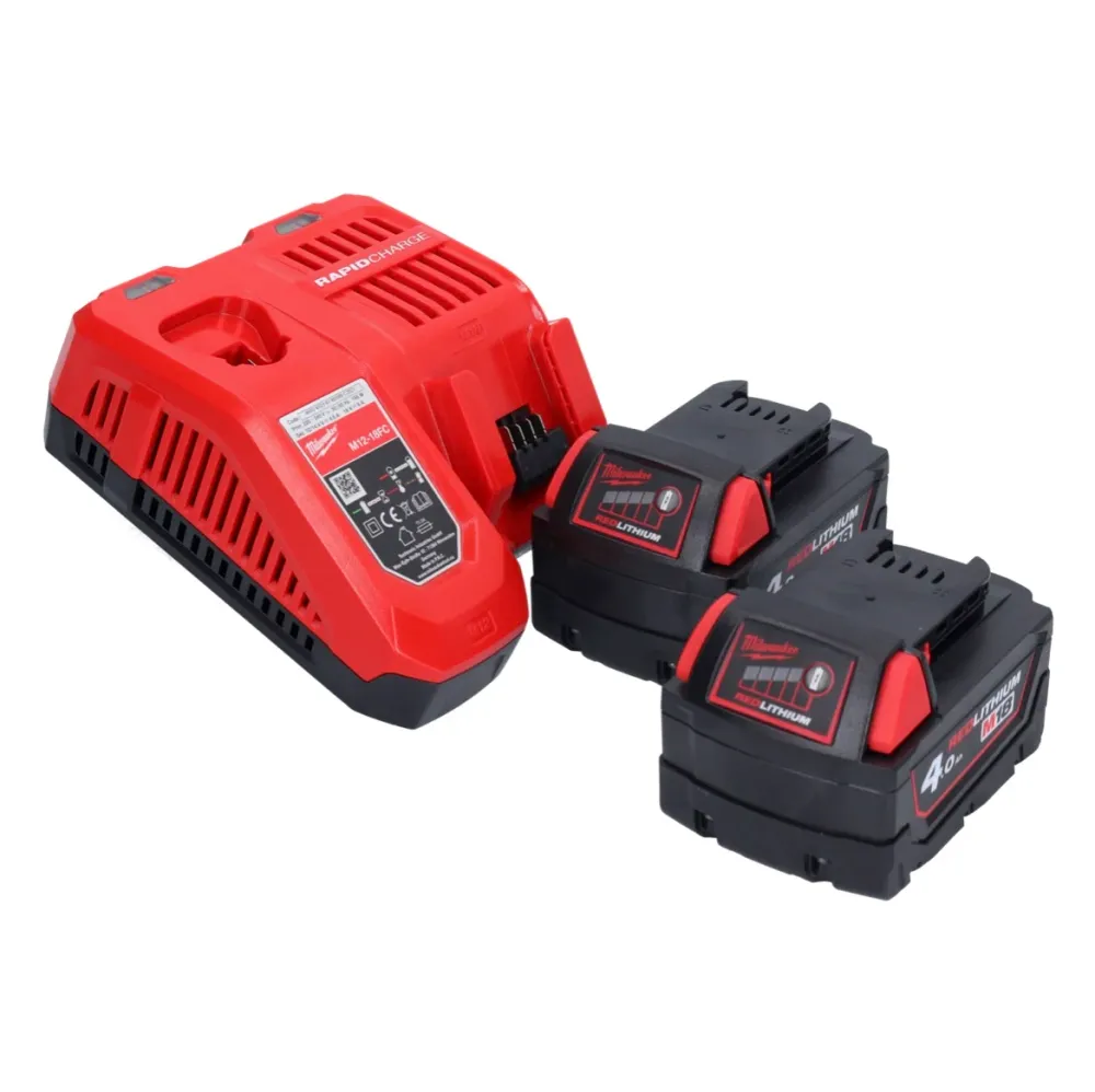 Milwaukee M18 FHS20-402 Akumulatorowa pilarka do przycinania 18 V 20 cm + 2x akumulator 4,0 Ah + ładowarka